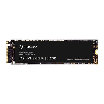 SSD Husky ThunderBoost, 512GB, M.2 2280, PCIe 4.0 x4, NVMe, Leitura: 4000 MB/s, Gravação: 2200 MB/s - HSSD512GEN4