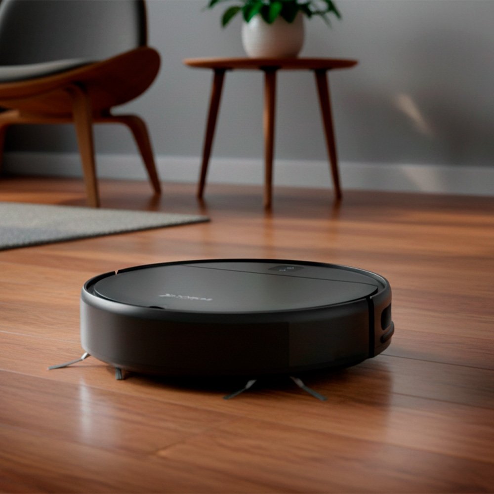 Imagem 7 de 7 do produto Robô Aspirador de Pó KABUM! smart K100 - Limpeza Autônoma Sem App, Design Slim, Até 90min, Sensor Antiqueda/Anticolisão, Bivolt - KSAR100PT