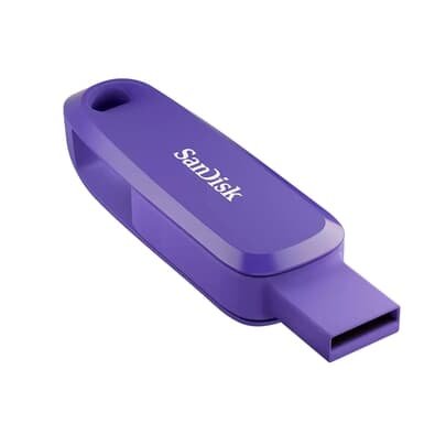 Pen Drive 512GB SanDisk Phone Drive, USB-C/A 3.2 Gen 1, Roxo - SDDDC6-512G-G46PO