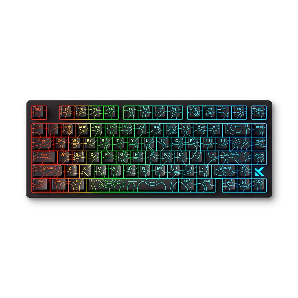 Teclado Gamer MC-Jet75-6 Black Topographic Uranus