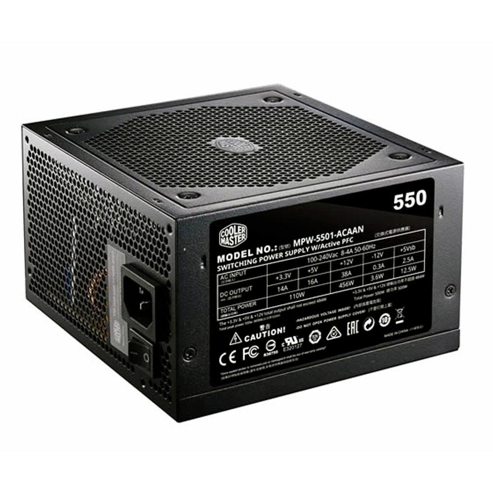 Imagem 3 de 4 do produto Fonte Cooler Master 550W Elite V3 - MPW-5501-ASAAN