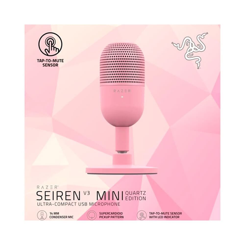 Microfone Razer Seiren V3 Mini Ultra Compacto, USB, Quartz - RZ1905050200 - view 6