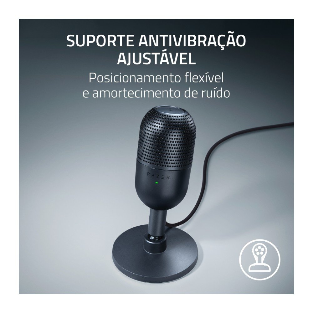 Microfone ( Balão.info) Seiren V3 Mini, Condensador, Sensor Tap-to-Mute, Ultra Compacto, USB, Preto - RZ19-( Balão.info - foto 5
