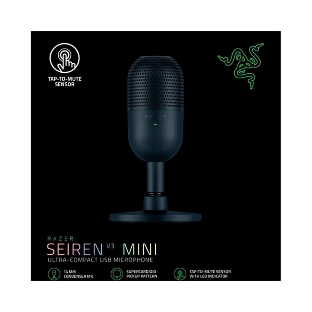 Microfone Razer Seiren V3 Mini Ultra Compacto, USB, Preto - RZ1905050100 - view 6