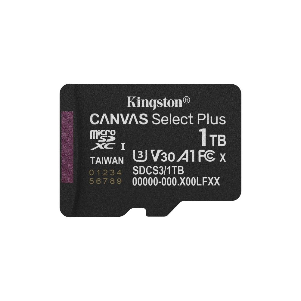 Cartão de Memória Kingston,Canvas Select Plus, microSDXC, 1TB, Gen3, 150MB/s, Classe A1 com adaptador - SDCS3/1TB - view 4
