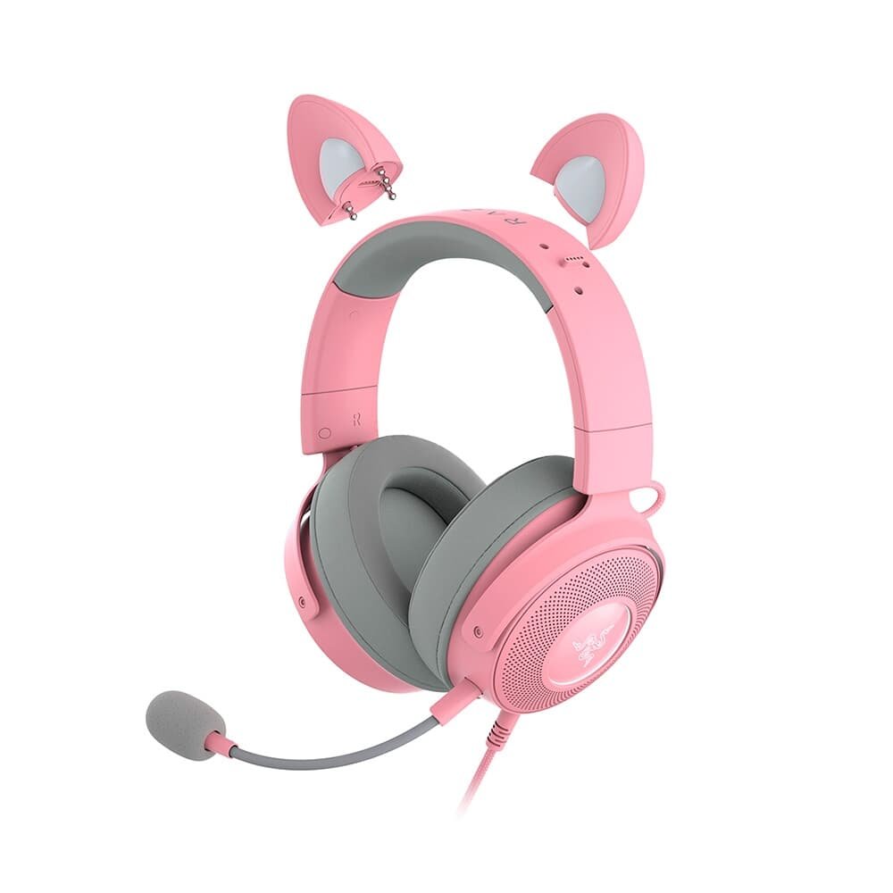 Headset Gamer ( Balão.info) Kitty V2 Pro, Chroma RGB, Som Surround 7.1, Drivers de 50mm, USB, Rosa - RZ0404510200 - foto 5