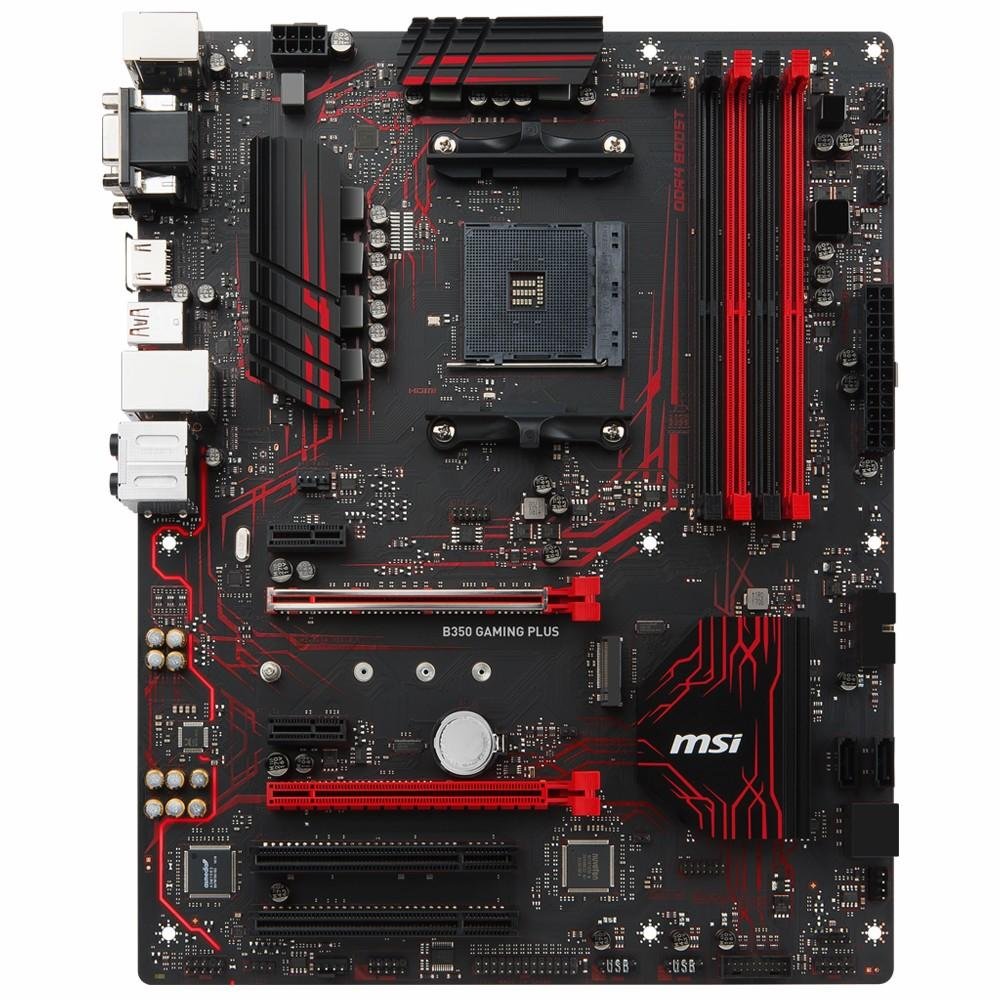 Placa-Mãe MSI p/ AMD AM4 ATX B350 GAMING PLUS DDR4 Placa-Mãe MSI p/ AMD AM4 ATX B350 GAMING PLUS DDR4