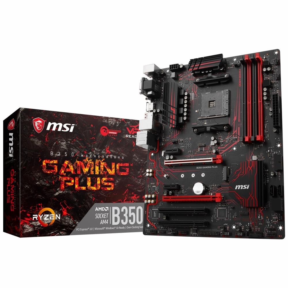 Placa-Mãe MSI p/ AMD AM4 ATX B350 GAMING PLUS DDR4 Placa-Mãe MSI p/ AMD AM4 ATX B350 GAMING PLUS DDR4