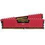Memória Corsair Vengeance LPX 8GB (2x4GB) 2666Mhz DDR4 CL16 Red - CMK8GX4M2A2666C16R