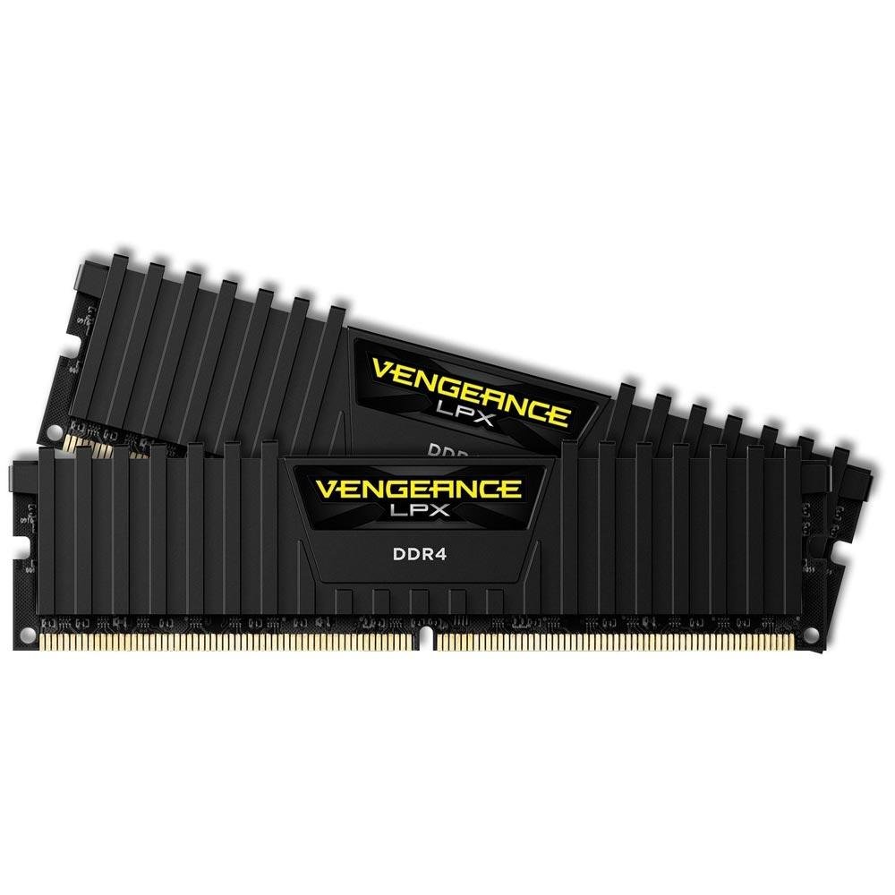 Memória Corsair Vengeance LPX 8GB (2x4GB) 3000Mhz DDR4 CL15 Black - CMK8GX4M2B3000C15 Memória Corsair Vengeance LPX 8GB (2x4GB) 3000Mhz DDR4 CL15 Black - CMK8GX4M2B3000C15
