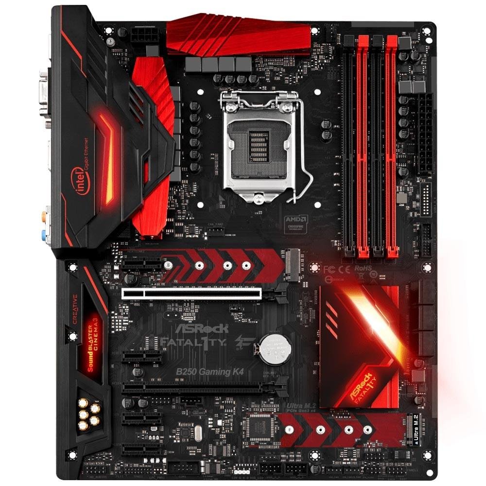 Placa-Mãe ASRock Fatal1ty B250 Gaming K4, Intel LGA 1151, ATX, DDR4
