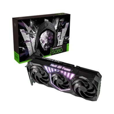  Galax GeForce RTX 5080 HOF Gaming Black NVIDIA Geforce, 16GB, GDDR7, 256-bit, Triple Fan, Ray Tracing, DLSS 4 - 527200-0771