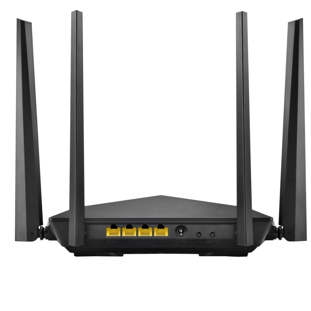 Roteador Multilaser 1200AC Dual Band 4 Antenas QOS Preto - RE184 Roteador Multilaser 1200AC Dual Band 4 Antenas QOS Preto - RE184