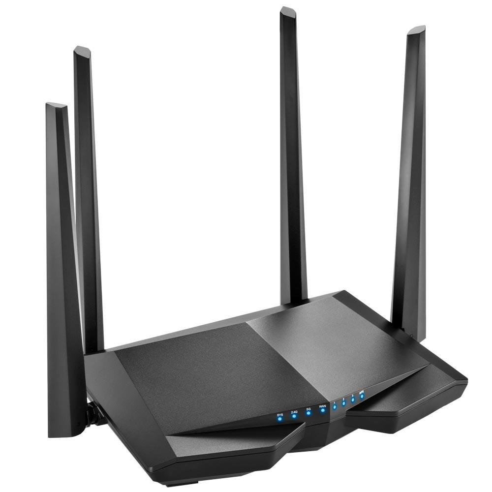 Roteador Multilaser 1200AC Dual Band 4 Antenas QOS Preto - RE184 Roteador Multilaser 1200AC Dual Band 4 Antenas QOS Preto - RE184