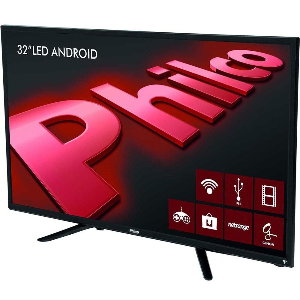 Imagem 2 de 3 do produto Smart TV Philco 32´ LED HD com Conversor Digital 2 HDMI 2 USB Wi-Fi Android - PH32B51DSGWA
