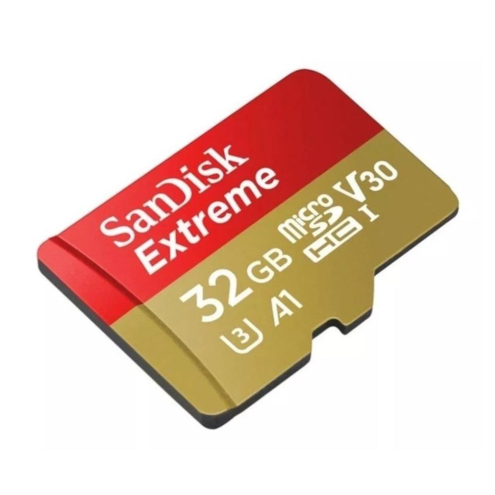 Cartão SanDisk Micro SD 32GB Extreme Classe 10, 100MB/s - SDSQXAF-032G-GN6AA Cartão SanDisk Micro SD 32GB Extreme Classe 10, 100MB/s - SDSQXAF-032G-GN6AA