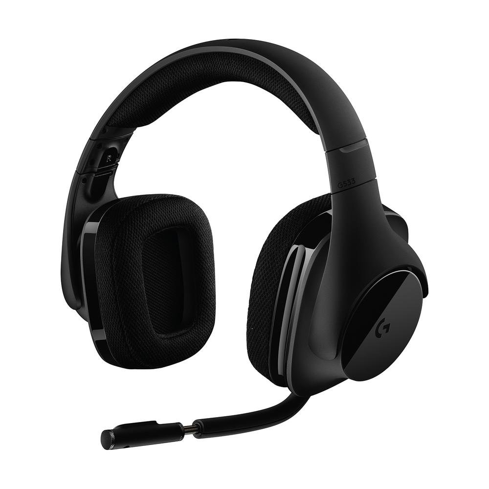 Headset Gamer Sem Fio Logitech G533 Dolby Surround com Drivers