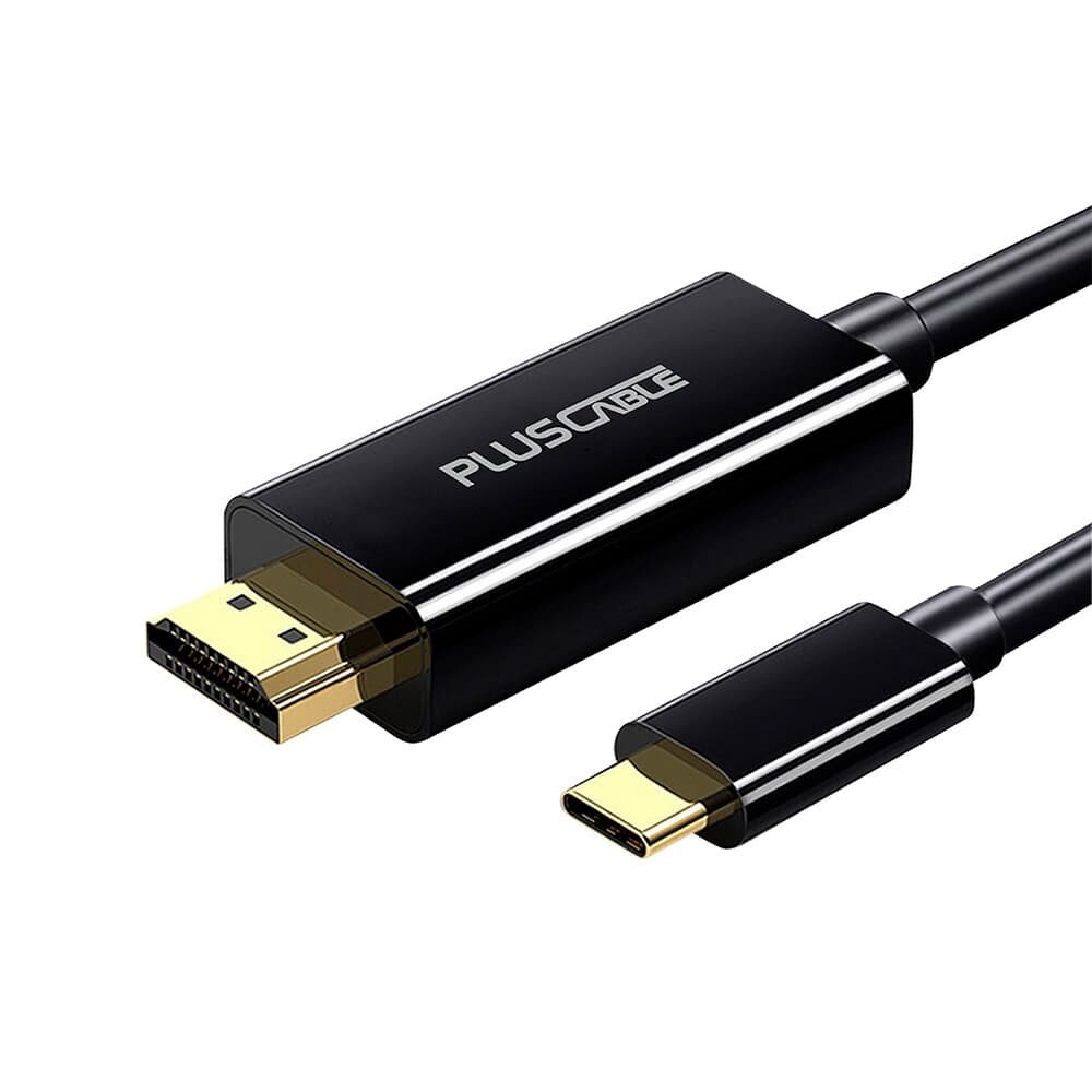 Cabo PlusCable USB-C para HDMI 2.0b, 2 Metros, Preto - HDMIC20 Cabo PlusCable USB-C para HDMI 2.0b, 2 Metros, Preto - HDMIC20