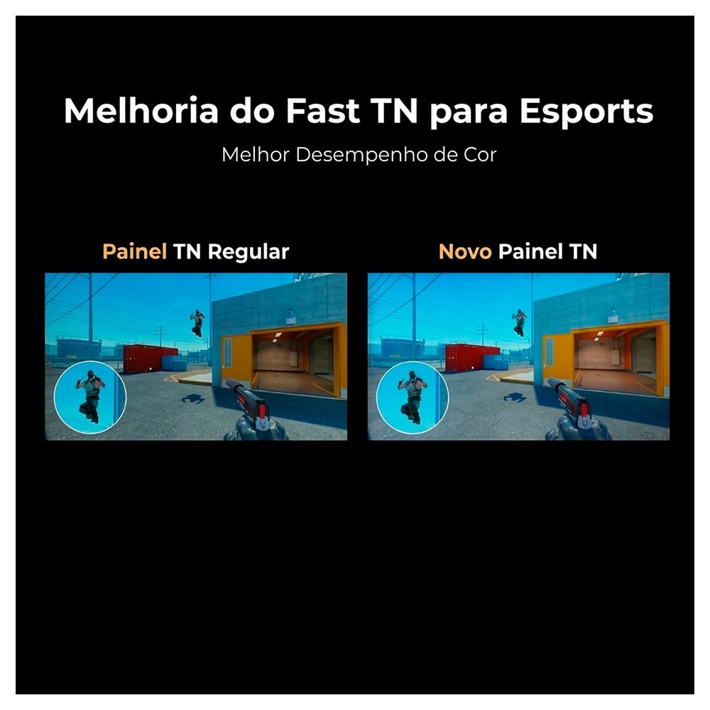 Imagem 8 de 15 do produto Monitor Gamer ZOWIE 24.1", Full HD, 600Hz, 1ms, Fast TN, DyAc 2, DisplayPort e HDMI, Altura Ajustável, Preto - XL2586X+