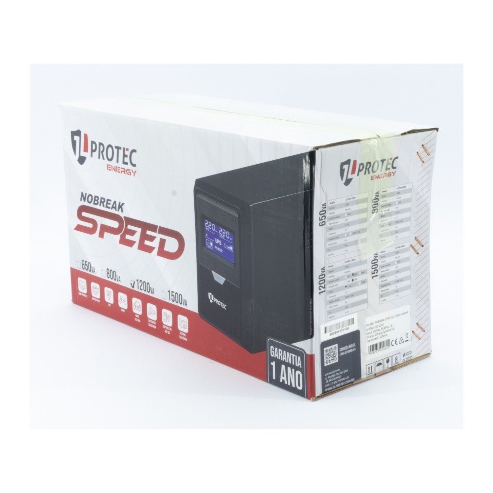 Nobreak JL Protec Speed 1200VA, Mono, 220V - JLSPEED1200VA220V - view 10
