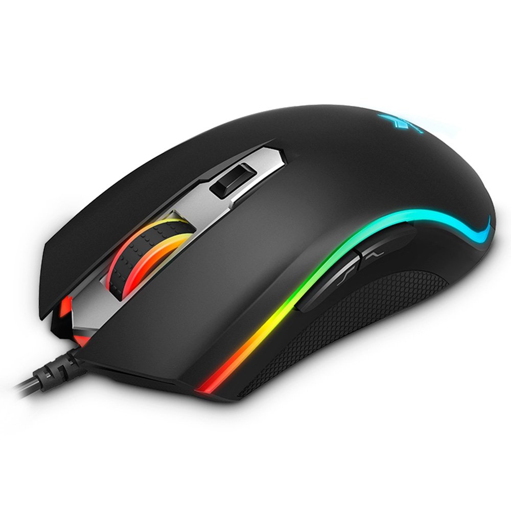 Mouse Gamer ( Balão.info) V25S, RGB, 7000 DPI, 6 Botões Programáveis, Memória Interna, USB, Preto ( Balão.info - foto 4