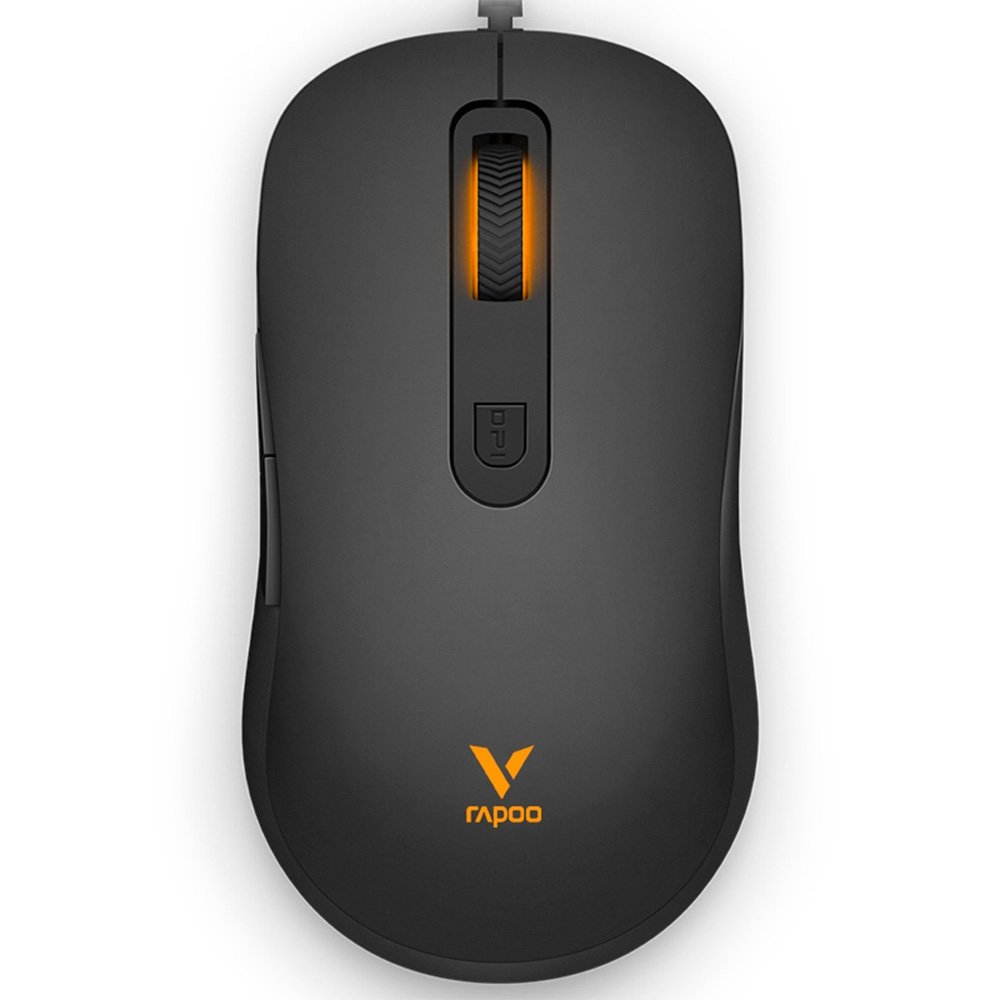 Mouse Gamer Rapoo V16RGB, RGB, 12.800 DPI, 5 Botões Programáveis, USB, Preto - V16RGB