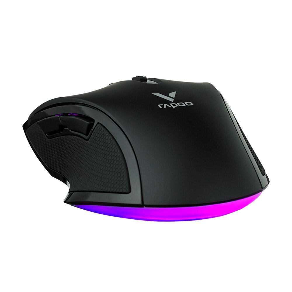 Imagem 2 de 6 do produto Mouse Gamer Rapoo V20S, RGB, 7.000 DPI, 6 Botões Programáveis, Memória Interna, UBS, Preto - V20S