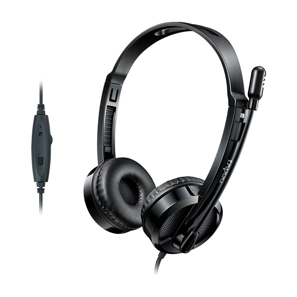 Headset Rapoo H100, Áudio Estéreo, Microfone com Redução de Ruído, Conector P2, Preto - H100 - view 4