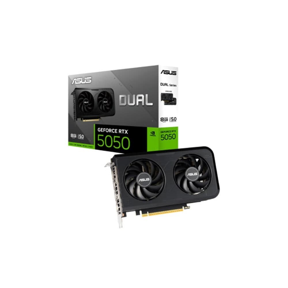 Placa de Vídeo ASUS DUAL NVIDIA GeForce RTX 5050, 8GB, GDDR6, 128-bit - DUAL-90YV0N73-M0NA00