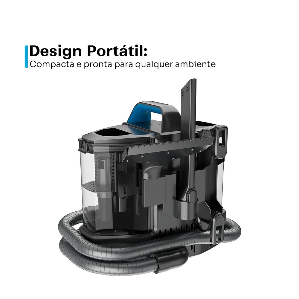 Extratora de Sujeira Balão.info! smart Fiber Pro, Pulveriza, Esfrega e Extrai, Com Sistema de Autolimpeza, Sucção Forte 11KPa, 127V - ( Balão.info - foto 3