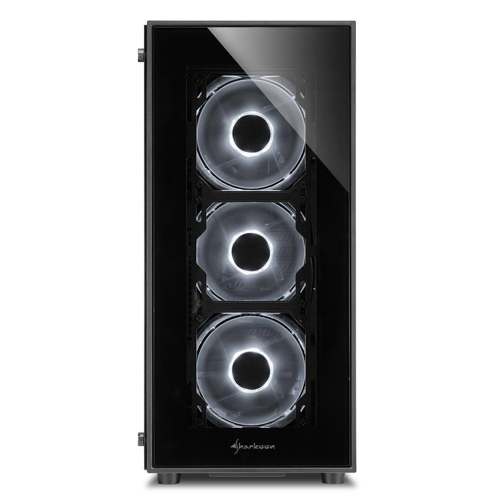 Gabinete Sharkoon TG5 White Vidro Temperado 4mm Led Fan 12cm ATX