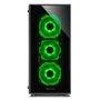 Gabinete Sharkoon TG5 Green Vidro Temperado 4mm Led Fan 12cm ATX