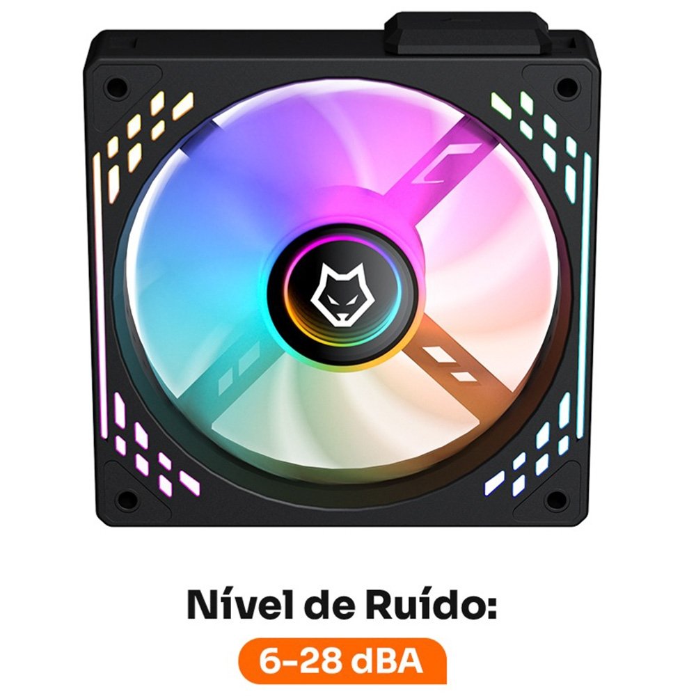 Imagem 3 de 6 do produto Ventoinha Gamer Husky Arctic Magnetic, Rolamento Hidráulico, 120mm, ARGB 5V 3-Pin - HCF400MAG