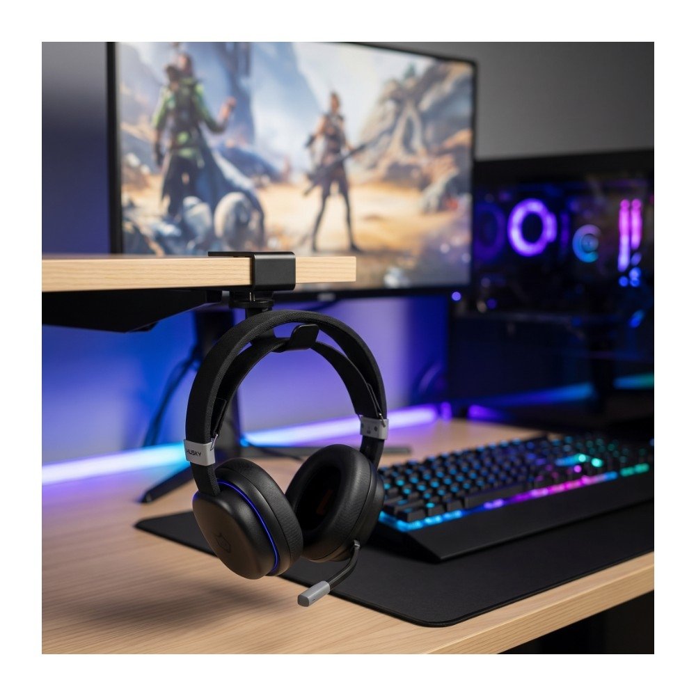 Headset Gamer Sem Fio ( Balão.info) Howl, Bluetooth e USB, 7.1 surround, Driver 40mm, Microfone Omnidirecional, Bateria 7h, Preto - ( Balão.info - foto 2