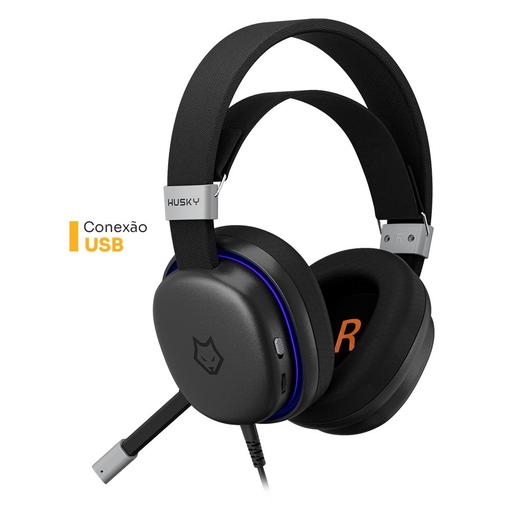 Headset Gamer ( Balão.info) Permafrost, USB, 7.1 surround, Driver 40mm, Microfone Omnidirecional, Cabo 2m, Preto - ( Balão.info - foto 3
