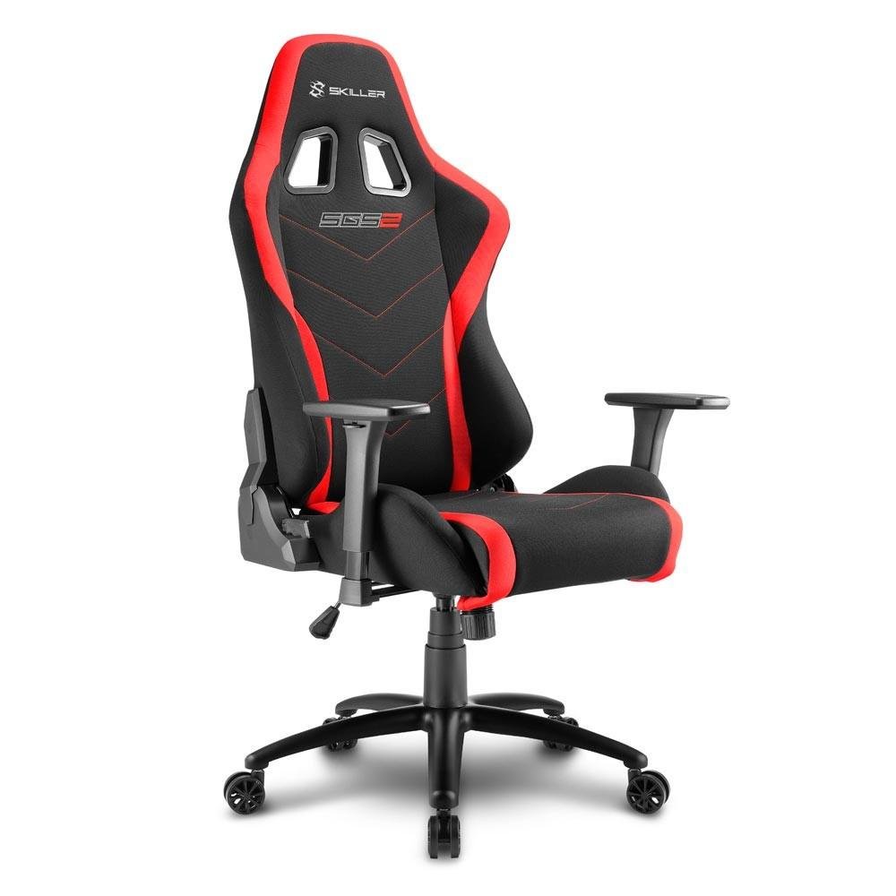 Imagem 6 de 6 do produto Cadeira Gamer Sharkoon Skiller SGS2 Black Red