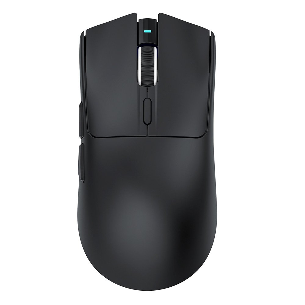 Imagem 2 de 5 do produto Mouse Gamer sem Fio Attack Shark X1 Ultraleve com Base de Carregamento Magnético RGB, Tri-Mode, 40.000 DPI, Sensor Óptico PAW3395 PRO, 6 Botões - Preto