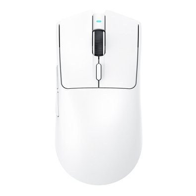 Mouse Gamer sem Fio Attack Shark X1, Ultraleve, com Base de Carregamento Magnético RGB, Tri-Mode, 40.000 DPI, Sensor Óptico PAW3395 PRO, 6 Botões - Branco