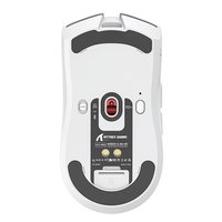 Mouse Gamer sem Fio Attack Shark X1, Ultraleve, com Base de Carregamento Magnético RGB, Tri-Mode, 40.000 DPI, Sensor Óptico PAW3395 PRO, 6 Botões - Branco