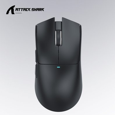 Mouse Gamer sem Fio Attack Shark X11 com Base de Carregamento Magnético RGB, Tri-Mode, 22.000 DPI, Sensor Óptico PAW3311, 5 Botões - Preto