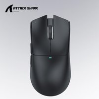 Mouse Gamer sem Fio Attack Shark X11 com Base de Carregamento Magnético RGB, Tri-Mode, 22.000 DPI, Sensor Óptico PAW3311, 5 Botões - Preto