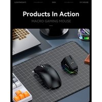 Mouse Gamer sem Fio Attack Shark X11 com Base de Carregamento Magnético RGB, Tri-Mode, 22.000 DPI, Sensor Óptico PAW3311, 5 Botões - Preto