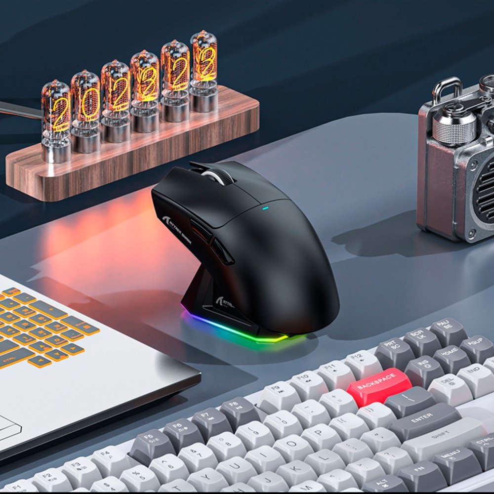 Mouse Gamer sem Fio Attack Shark X11 com Base de Carregamento Magnético RGB, Tri-Mode, 22.000 DPI, Sensor Óptico PAW3311, 5 Botões - Preto - view 11