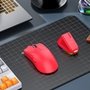 Mouse Gamer sem Fio Attack Shark X11 com Base de Carregamento Magnético RGB, Tri-Mode, 22.000 DPI, Sensor Óptico PAW3311, 5 Botões - Vermelho