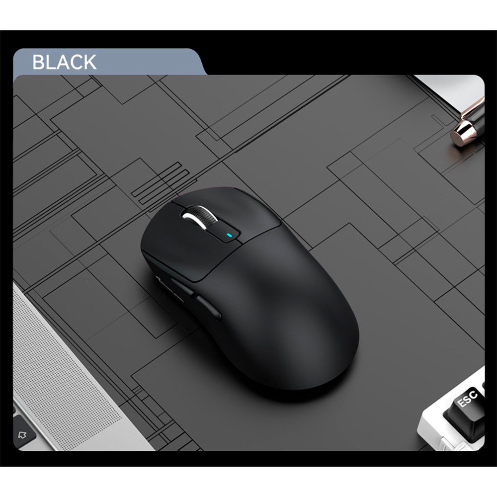 Mouse Gamer sem Fio Attack Shark X3Pro 4K/8K, Tri-Mode, 26.000 DPI, Sensor Óptico PAW3395, 7 Botões - Preto - view 6
