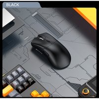 Mouse Gamer sem Fio Attack Shark R1 Ultraleve e design Ergonômico, Tri-Mode, 18.000 DPI, Sensor Óptico PAW3311, 6 Botões - Preto