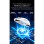 Mouse Gamer sem Fio Attack Shark X6 Ultraleve com Base de Carregamento Magnético RGB, Tri-Mode, 26.000 DPI, Sensor Óptico PAW3395, 7 Botões Programáveis - Branco