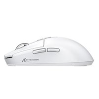 Mouse Gamer sem Fio Attack Shark X6 Ultraleve com Base de Carregamento Magnético RGB, Tri-Mode, 26.000 DPI, Sensor Óptico PAW3395, 7 Botões Programáveis - Branco