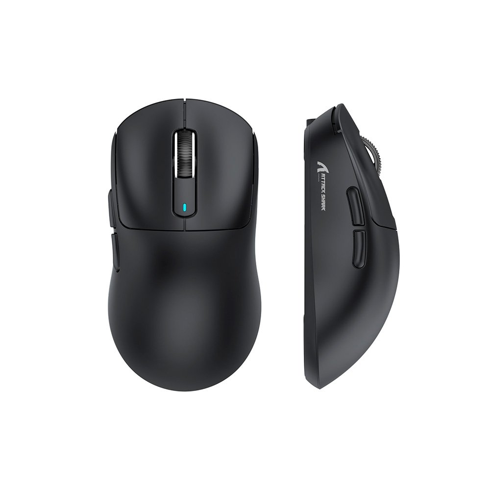 Mouse Gamer sem Fio Attack Shark X3 Tri-Mode, 26.000 DPI, Sensor Óptico PAW3395, 6 Botões Programáveis - Preto - view 6