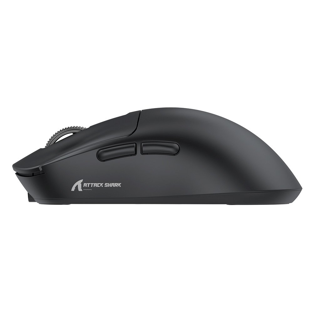 Mouse Gamer sem Fio Attack Shark X3 Tri-Mode, 26.000 DPI, Sensor Óptico PAW3395, 6 Botões Programáveis - Preto - view 3